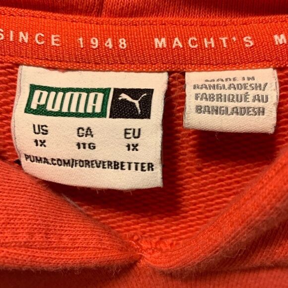 Puma classic pull over hoodie Paradise pink 2x Cotton polyester blend - Picture 13 of 14